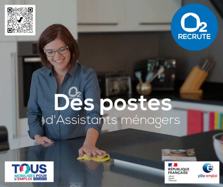 L agence O2 recrute des assistants ménagers et gardes d enfants à